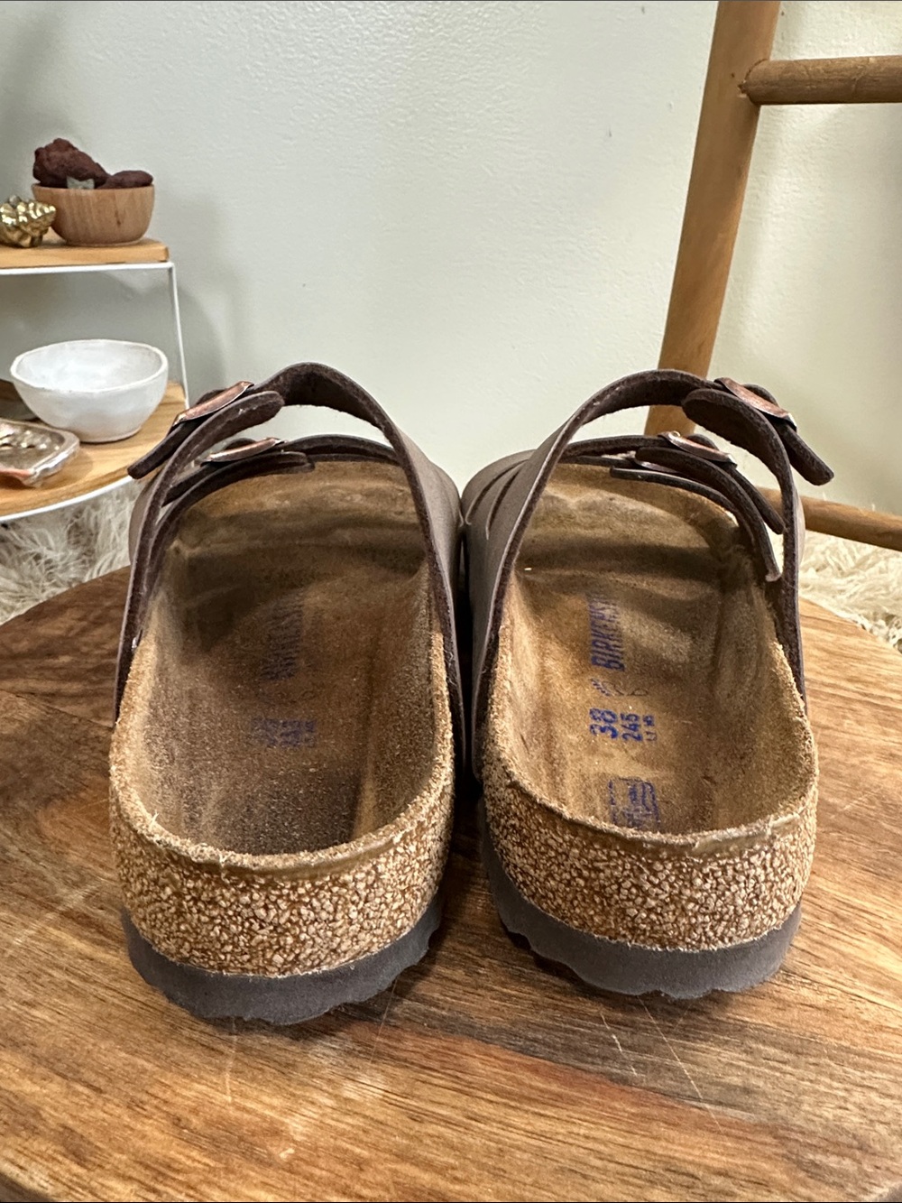 BIRKENSTOCK Florida Slide Sandals Three
Strap Size 38 (7-7.5) Synthetic Upper - Picture 6 of 17